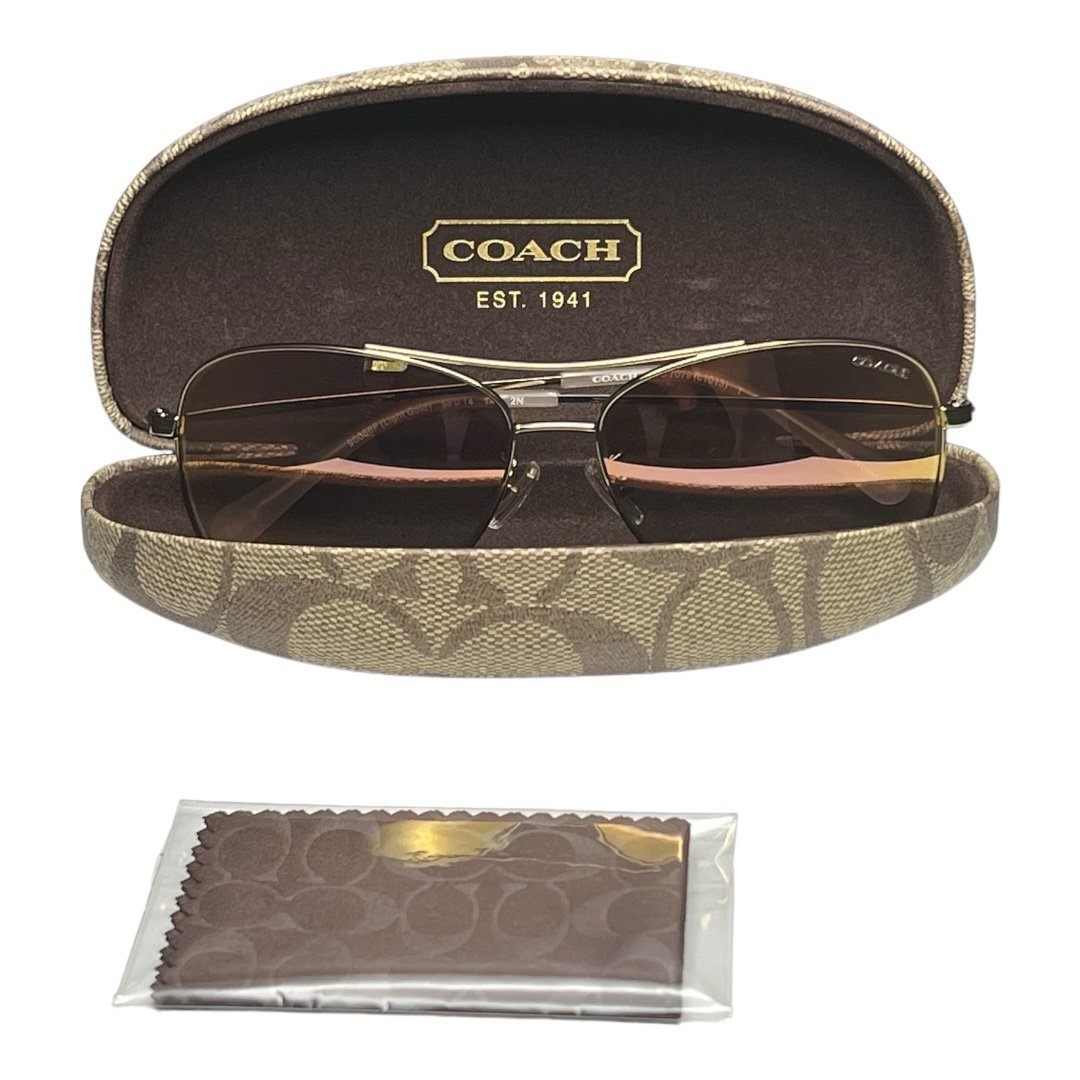 Coach HC7079 (L1013) 90056F Light Gold Sunglasses 58-14-140