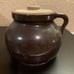 Vintage antique pot with lid