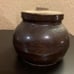 Vintage antique pot with lid