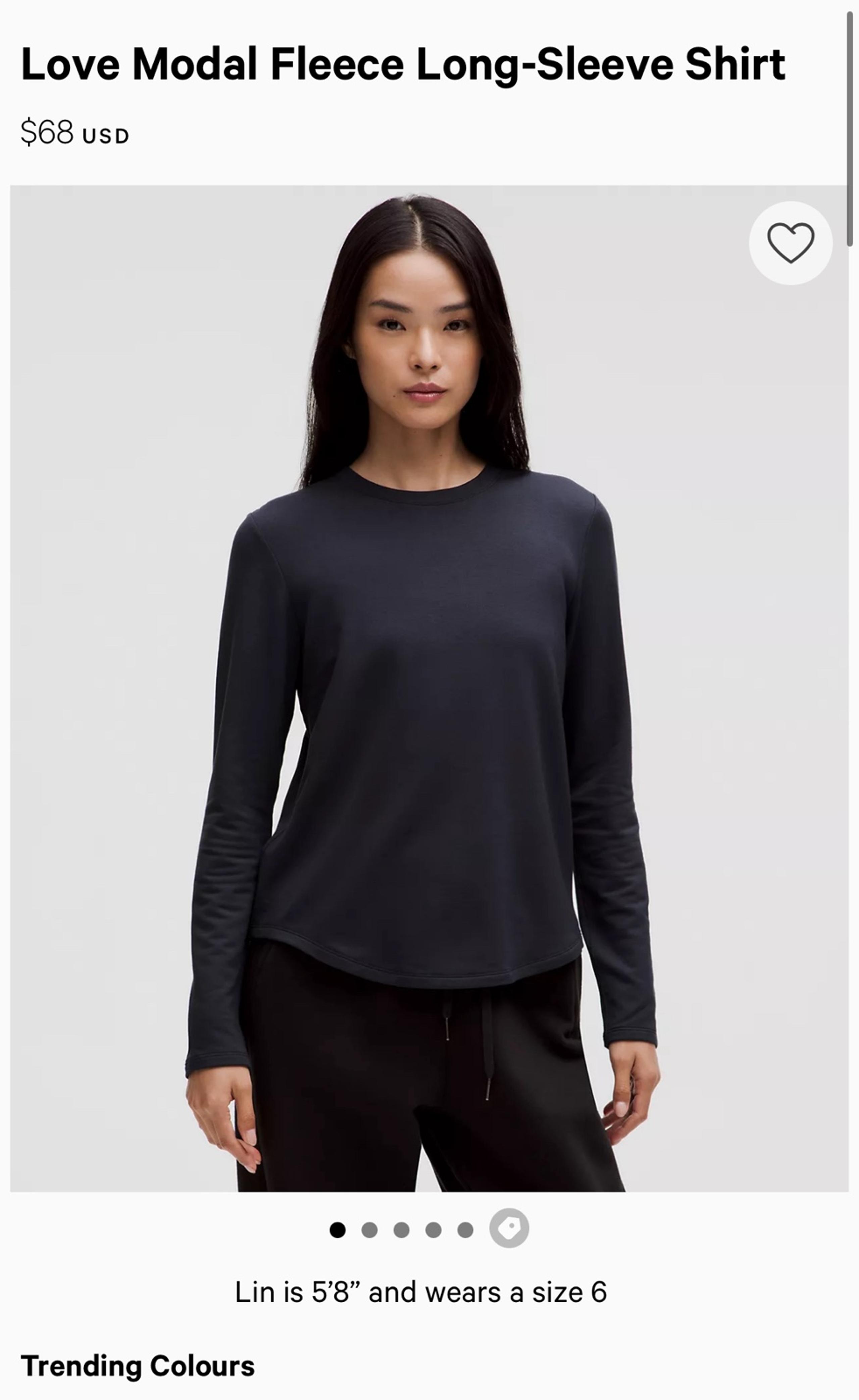 Love Modal Fleece Long-Sleeve Shirt