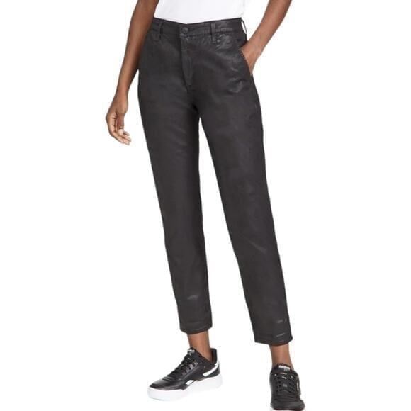 AG ADRIANO GOLDschmied Black The Caden Tailored Trouser Coated jeans size 27