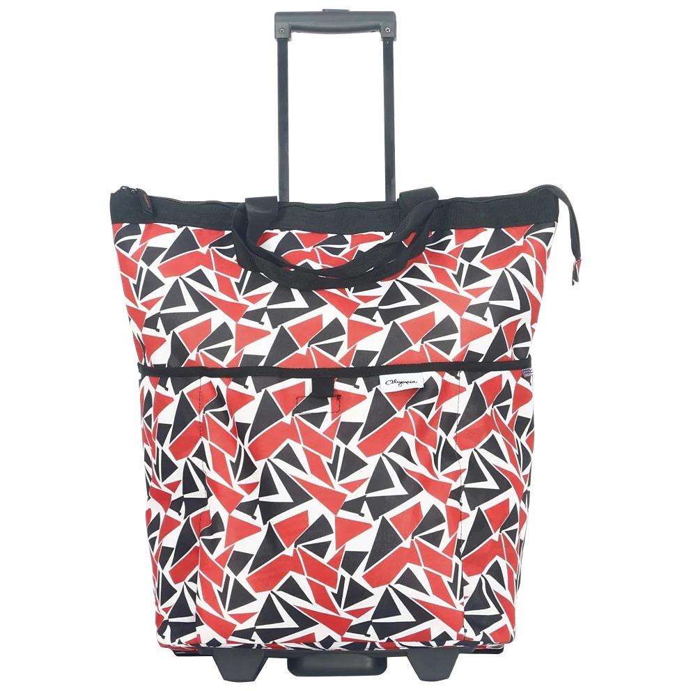 OLYMPIA U.S.A. FASHIONISTA ROLLING CARRY-ON LUGGAGE TOTE.MIAMI PINK.NWT