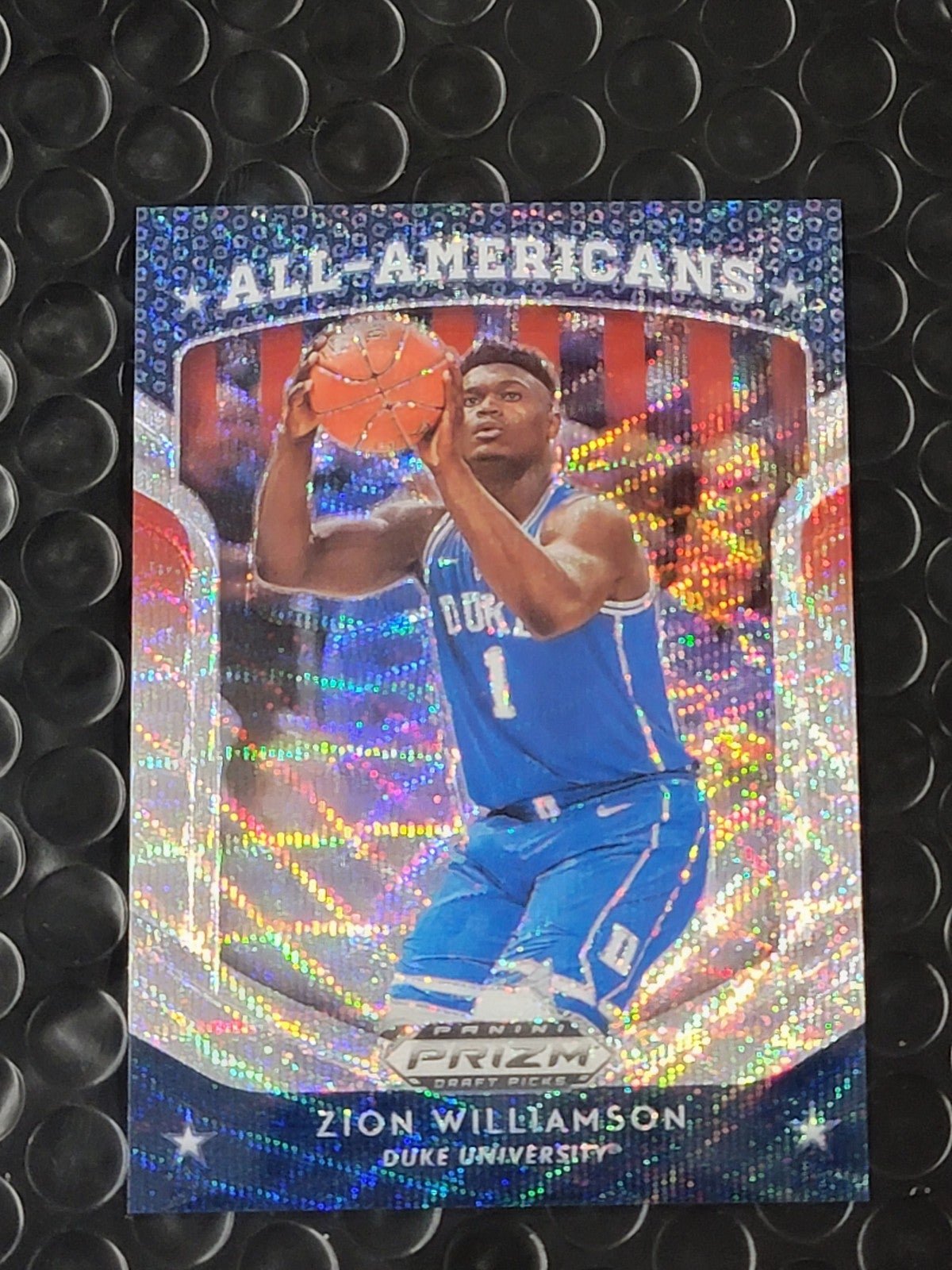 2019 Panini Prizm Draft Picks Blue Wave Zion Williamson #100 #245/299