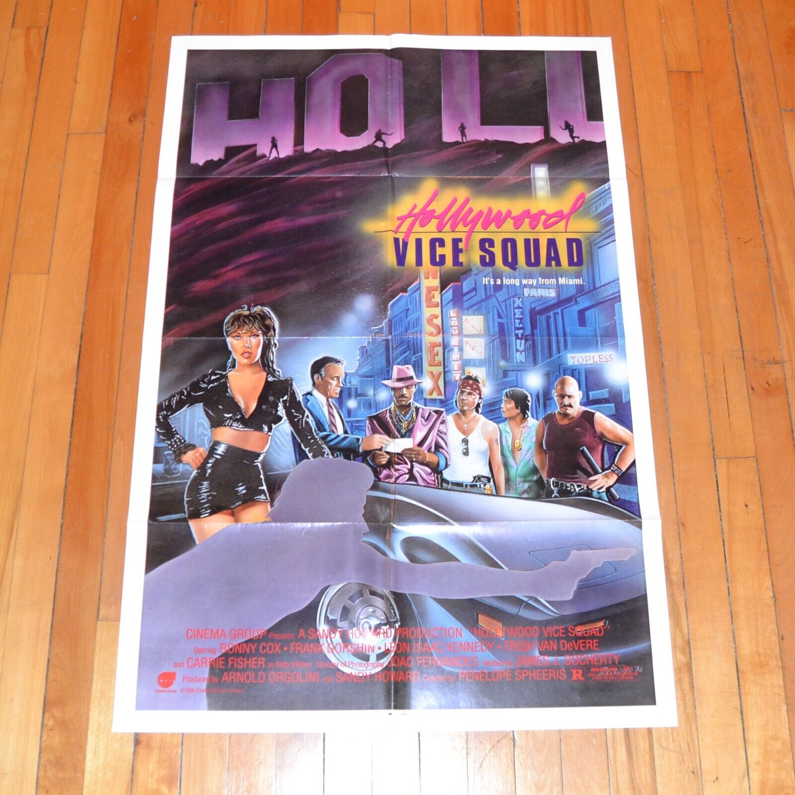 Vice Squad (1986) Vintage Original 1SH 27x41 Movie Poster Hollywood Ronny Cox