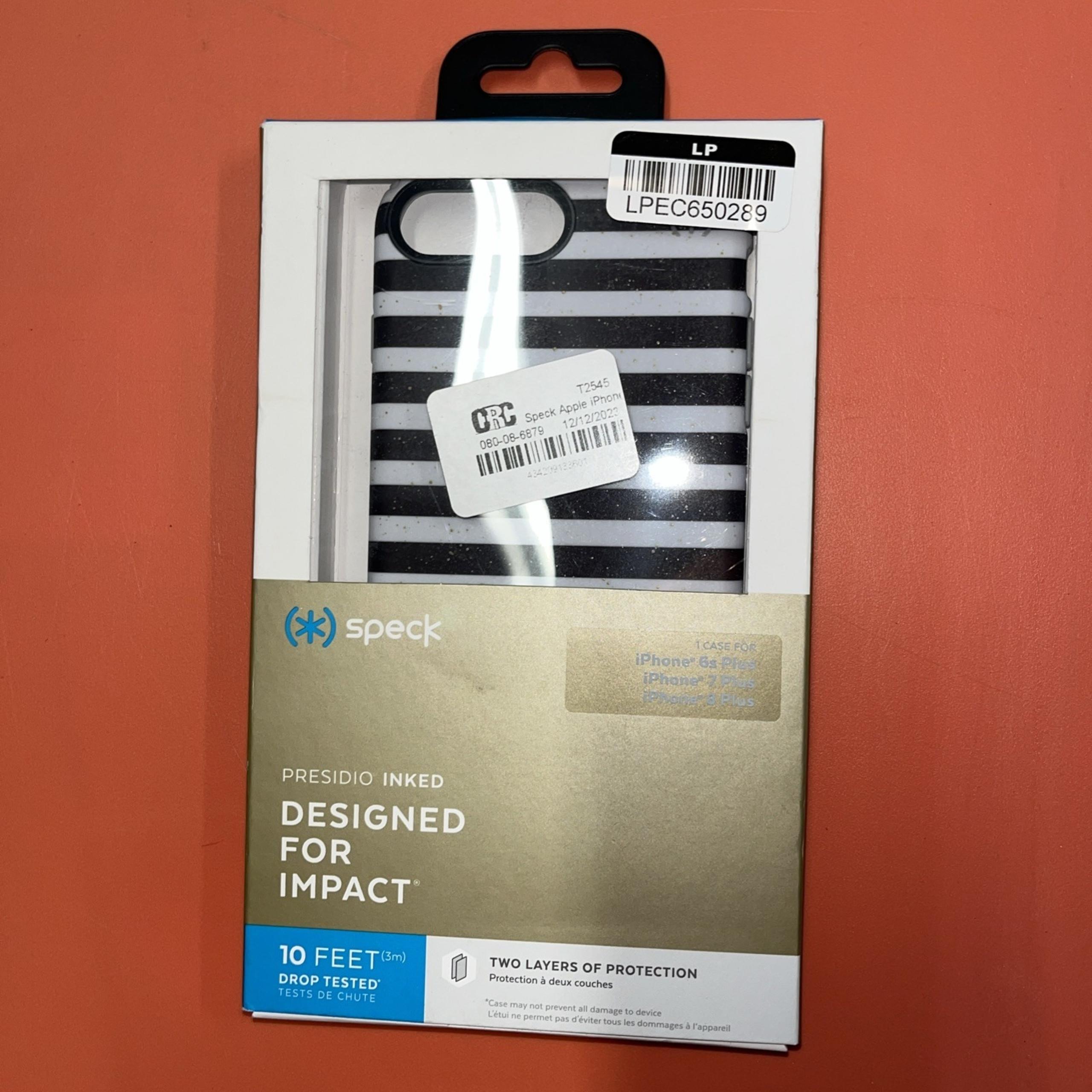 H5. Presidio Inked For Apple iPhone 8 Plus / 7 Plus / 6s Plus - B & W - Speck