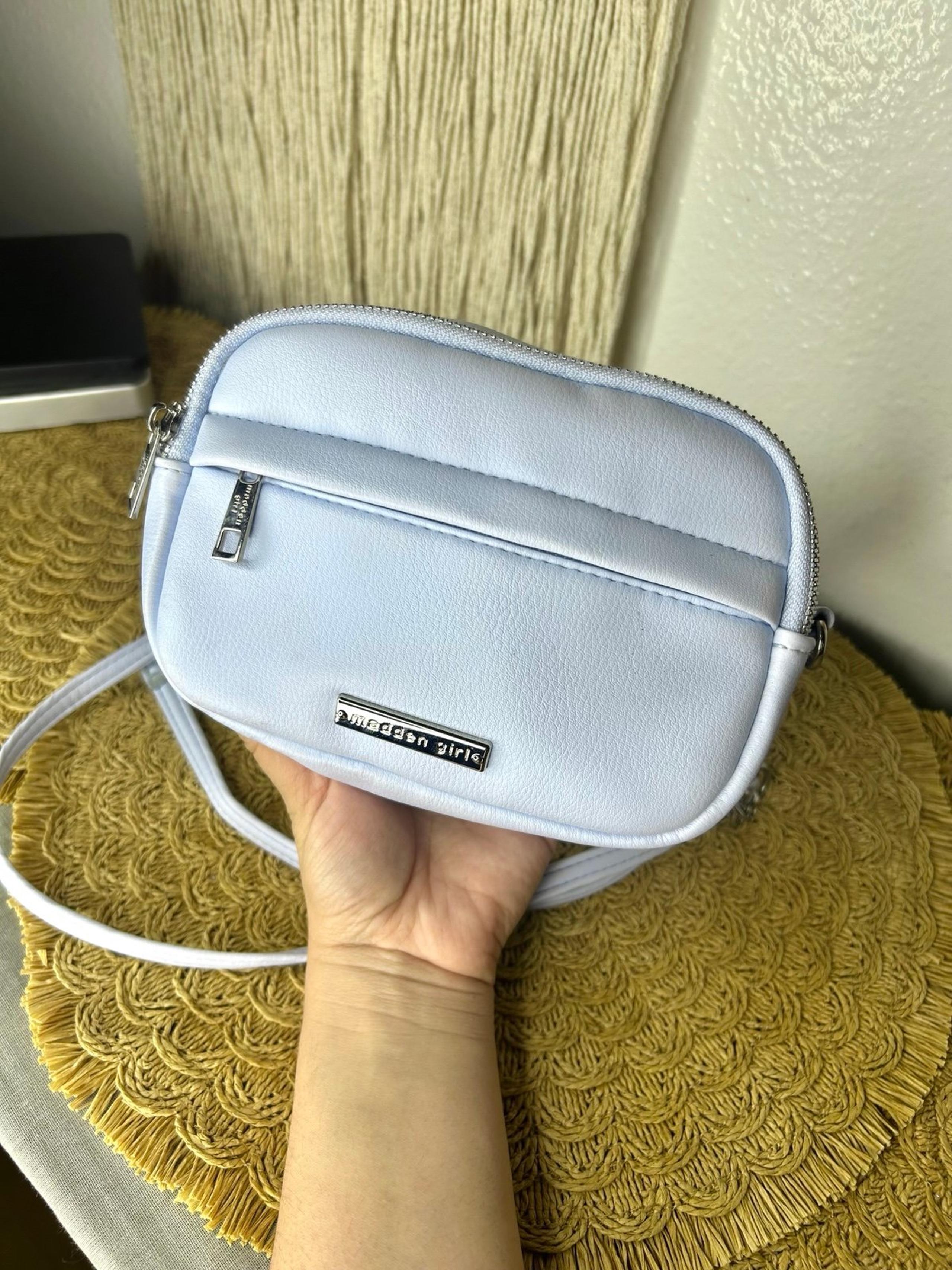 Madden Girl Crossbody Bag Sky Blue Chain Link Strap Small Purse
