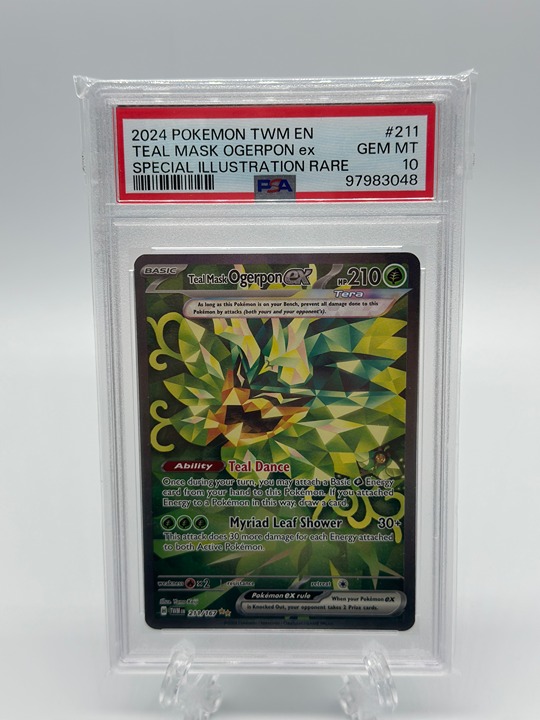 2024 Pokemon Twilight Masquerade Teal Mask Ogerpon EX #211 PSA 10 GEM MINT