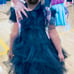 Wednesday Adams child costume sizes 6/6x &