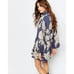 New! FREE PEOPLE Women's 70's Style Floral Double-hem Mini Shirt Dress Size XS