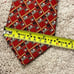 Salvatore Ferragamo 100% Silk Neck Tie Elephants Camels Palm Trees Red Italy