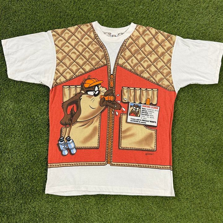 Vintage - Looney Tunes - Taz Daffy Duck Hunter's Vest T-Shirt