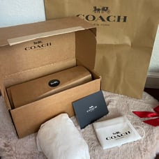 Coach Empty Bag box with tissue paper, New Dustbag and large paper bag