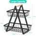 2 Tier Detachable Fruit Basket Bowl Kitchen Storage Counter Organizer