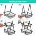 2 Tier Detachable Fruit Basket Bowl Kitchen Storage Counter Organizer