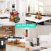 2 Tier Detachable Fruit Basket Bowl Kitchen Storage Counter Organizer