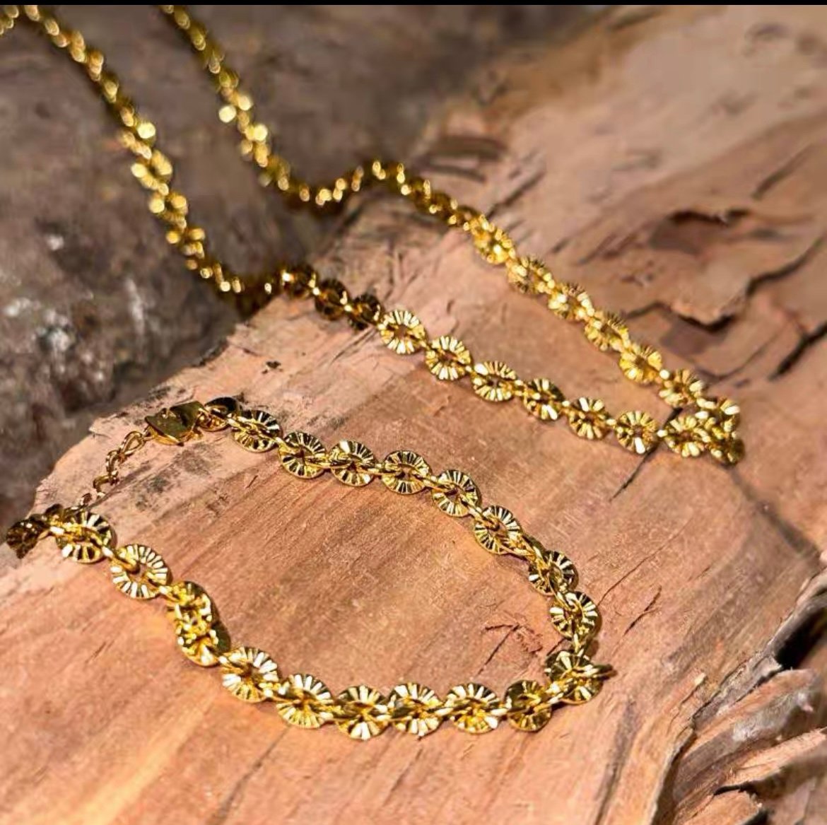 gold plated sterling silver women fashion Chain Necklace