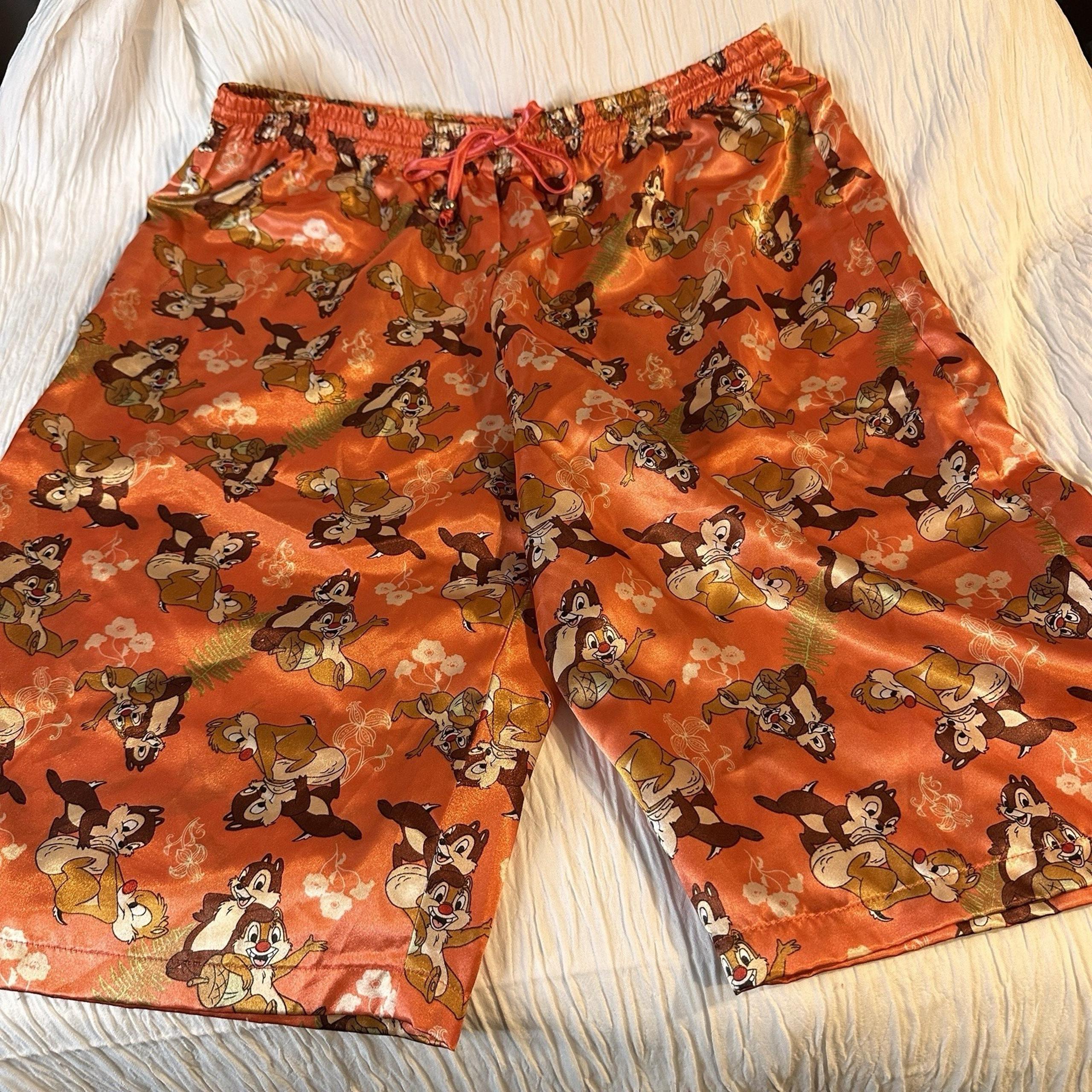 Wonderful World of Disney Chip 'n' Dale Lounge Shorts – Sz L– 100% Polyester