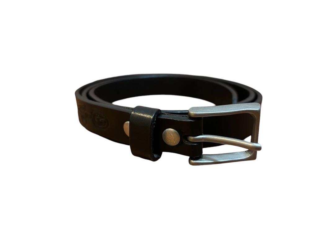 Needles Carving Belt Narrow Black 2020ss