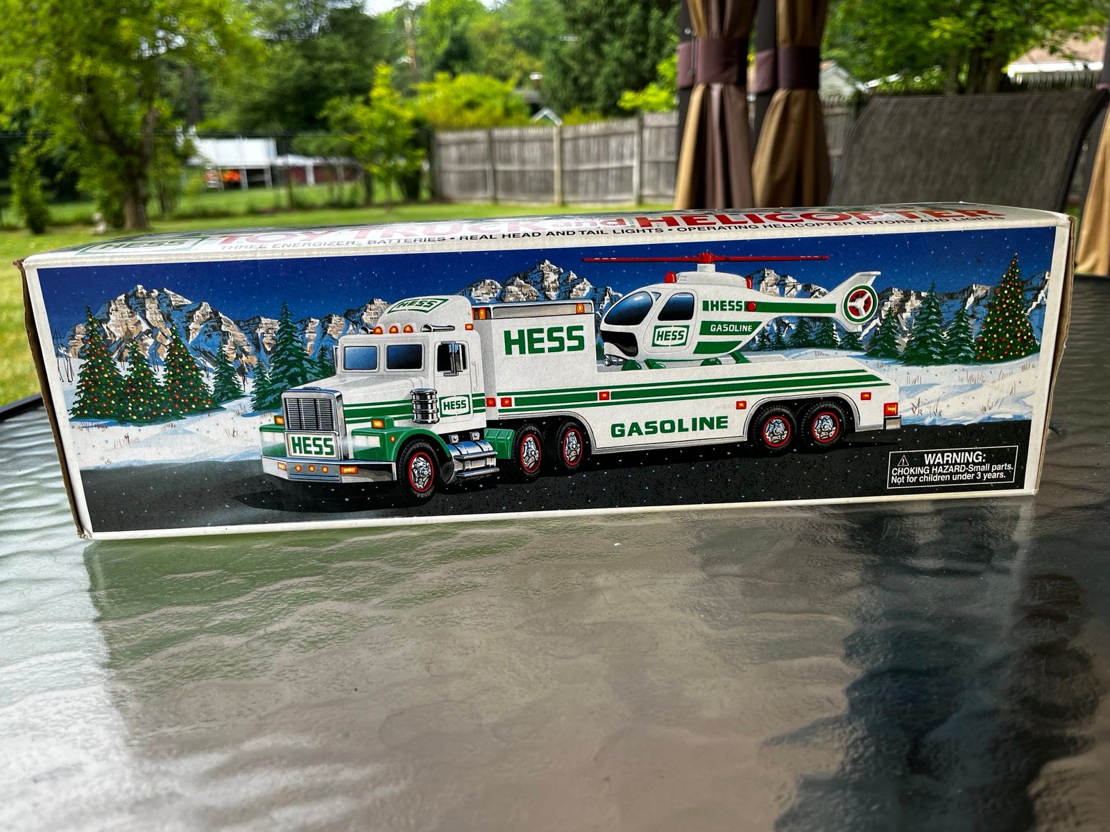 Hess Truck w helicopter