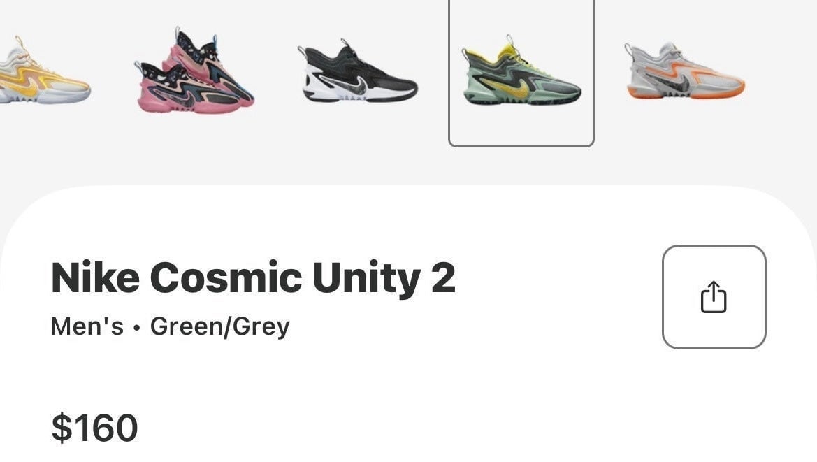 Men’s Nike cosmic unity 2 sneakers
