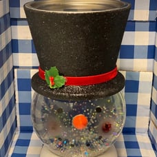 Bath & Body Works Water Globe Snowman Pedestal