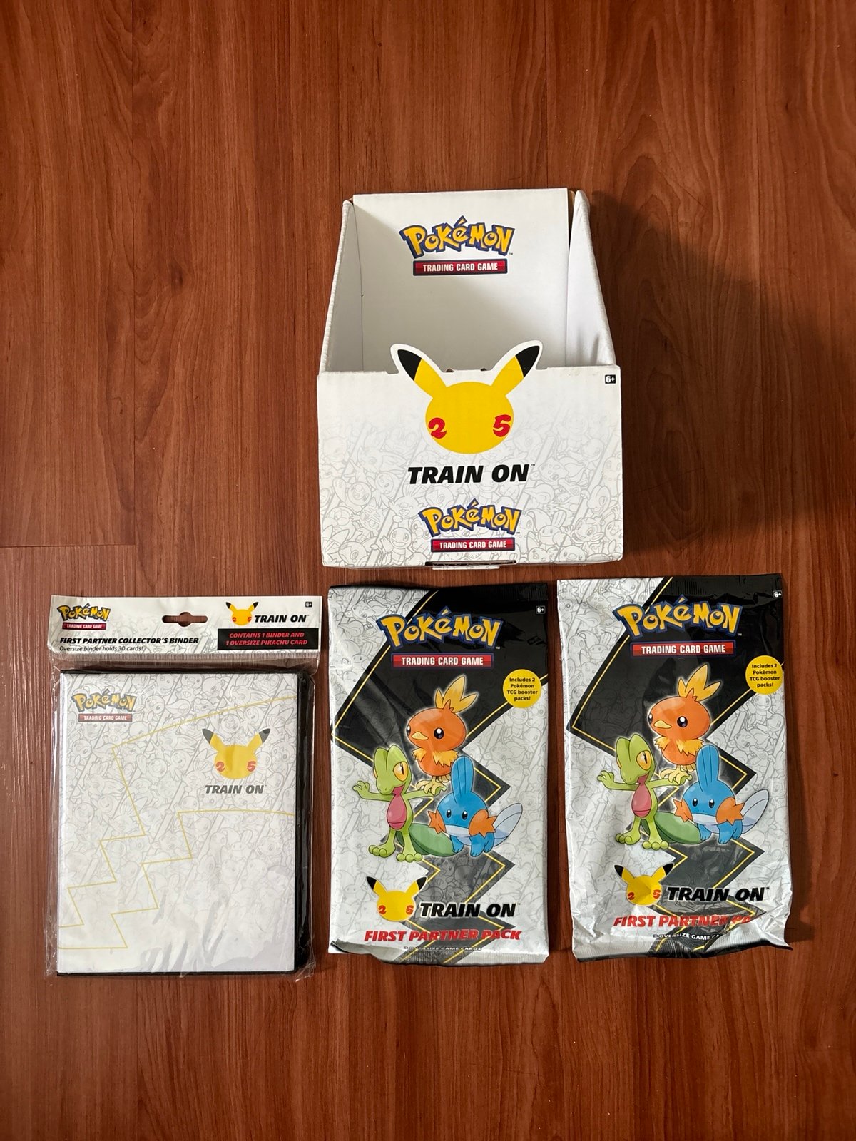 Lot of 4: 2 first partner packs - 1 oversized binder - 1 display box - sealed!