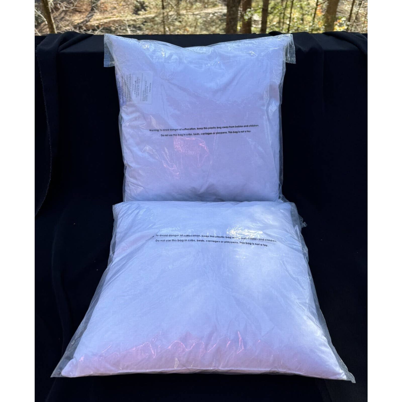 2 Brand New C Wonder Down Pillow Inserts 16”x 16” High Quality!