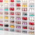 24 PACK of Foldable Shoe Box Storage
