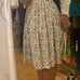 Vintage 1950s The Villager Ditsy Floral Cotton Fit Flare Long-Sleeve Shirt Dress