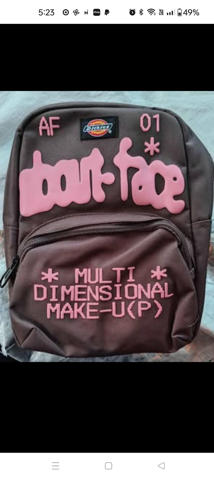 Dickies About Face Mini Backpack NWT Halsey And Dickies Collaboration