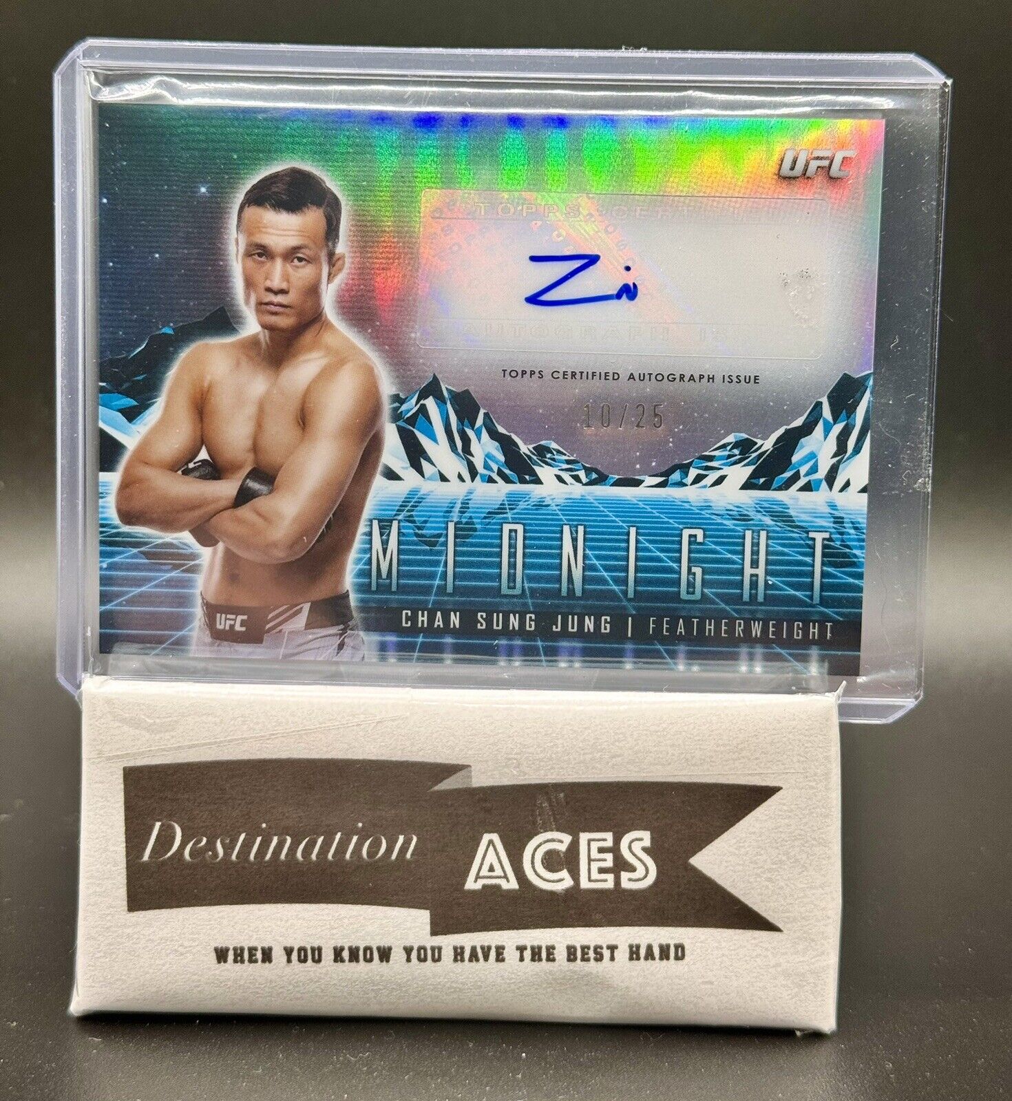 2024 Topps Midnight UFC CHAN SUNG JUNG Horizons Signatures Moonrise /25 Auto SSP