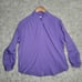 Vintage 70's Levi Strauss Purple Business Casual Pullover Shirt Mens Size 38