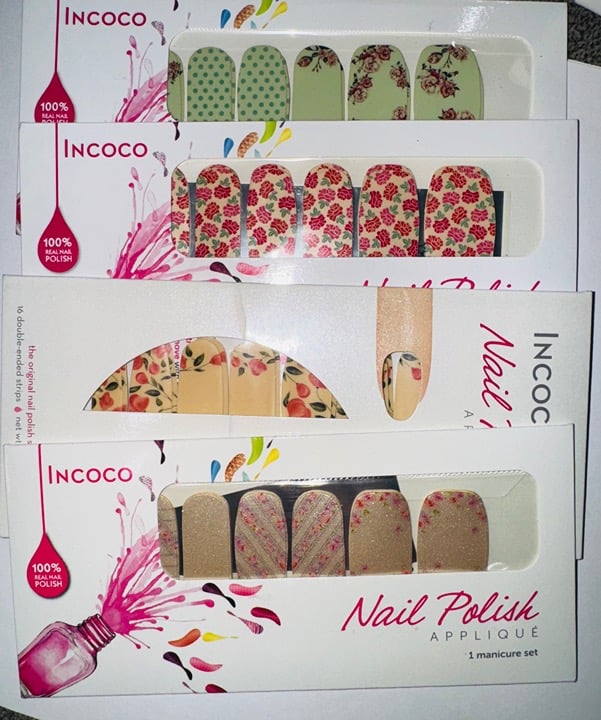 Incoco Color Street 4 Floral Set Bundle HTF RARE
