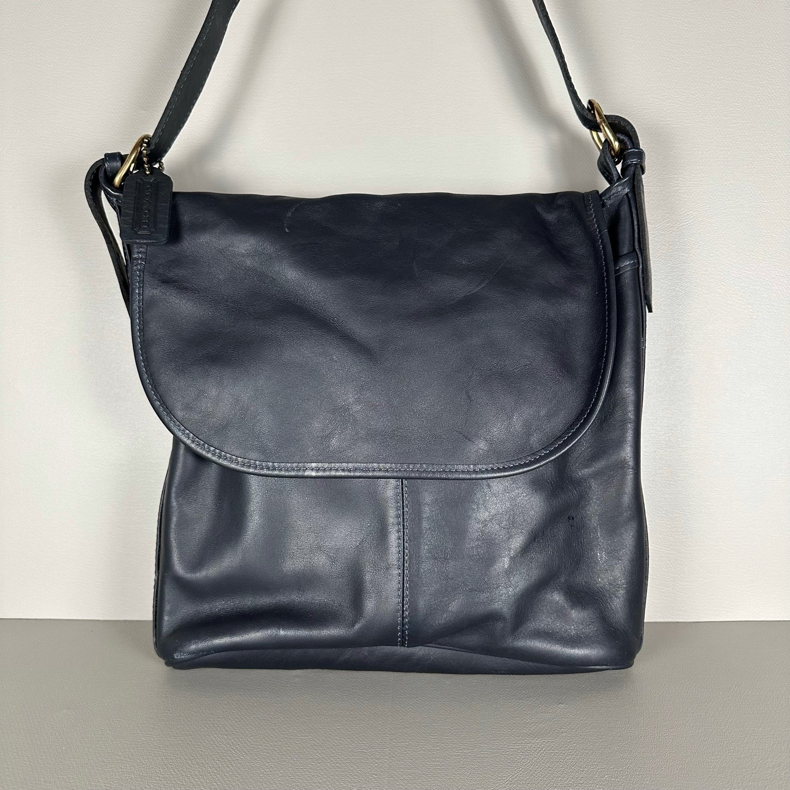 Vintage 90s Coach Legacy Fletcher Crossbody Leather Shoulder Flap Bag Handbag