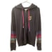 Peloton X Spiritual Gangster Zip Hoodie With Rainbow Stripes, Gold Accents Black
