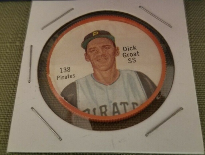 1962 Salada Baseball Coin #138 Dick Groast SS Pirates Rare