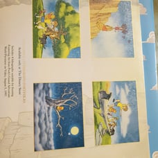 Disney lithograph set of 4 Winnie the Pooh