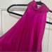 FRAME Women's Silk Draped Neck-Tie Halter Top Blouse Size M Magenta Pink NWOT