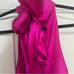 FRAME Women's Silk Draped Neck-Tie Halter Top Blouse Size M Magenta Pink NWOT