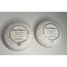 2 TUSCAN SOUL Salvatore Ferragamo Italian Perfumed Soap Travel 1.6 Oz