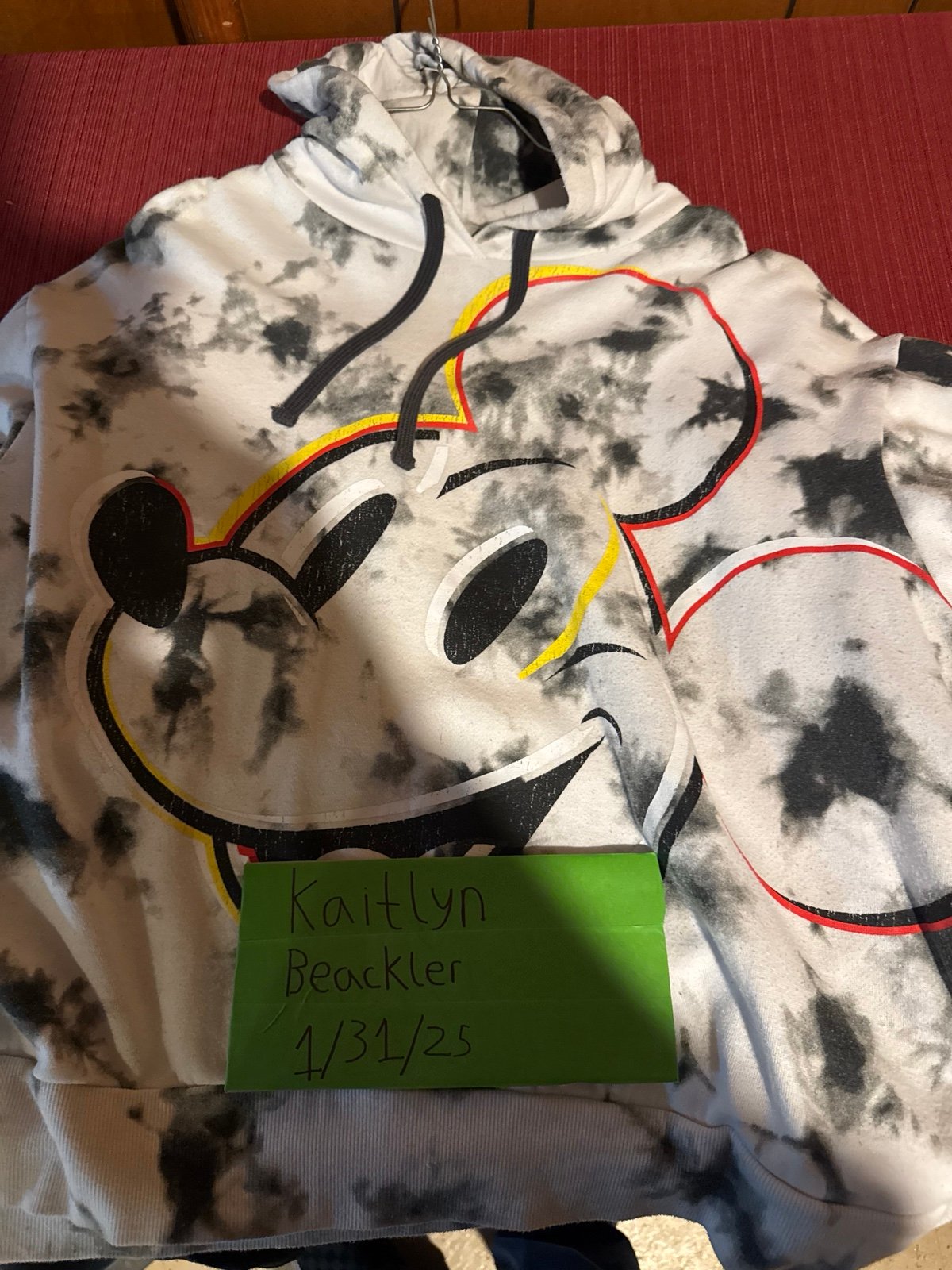 Mickey tyedye hoodie