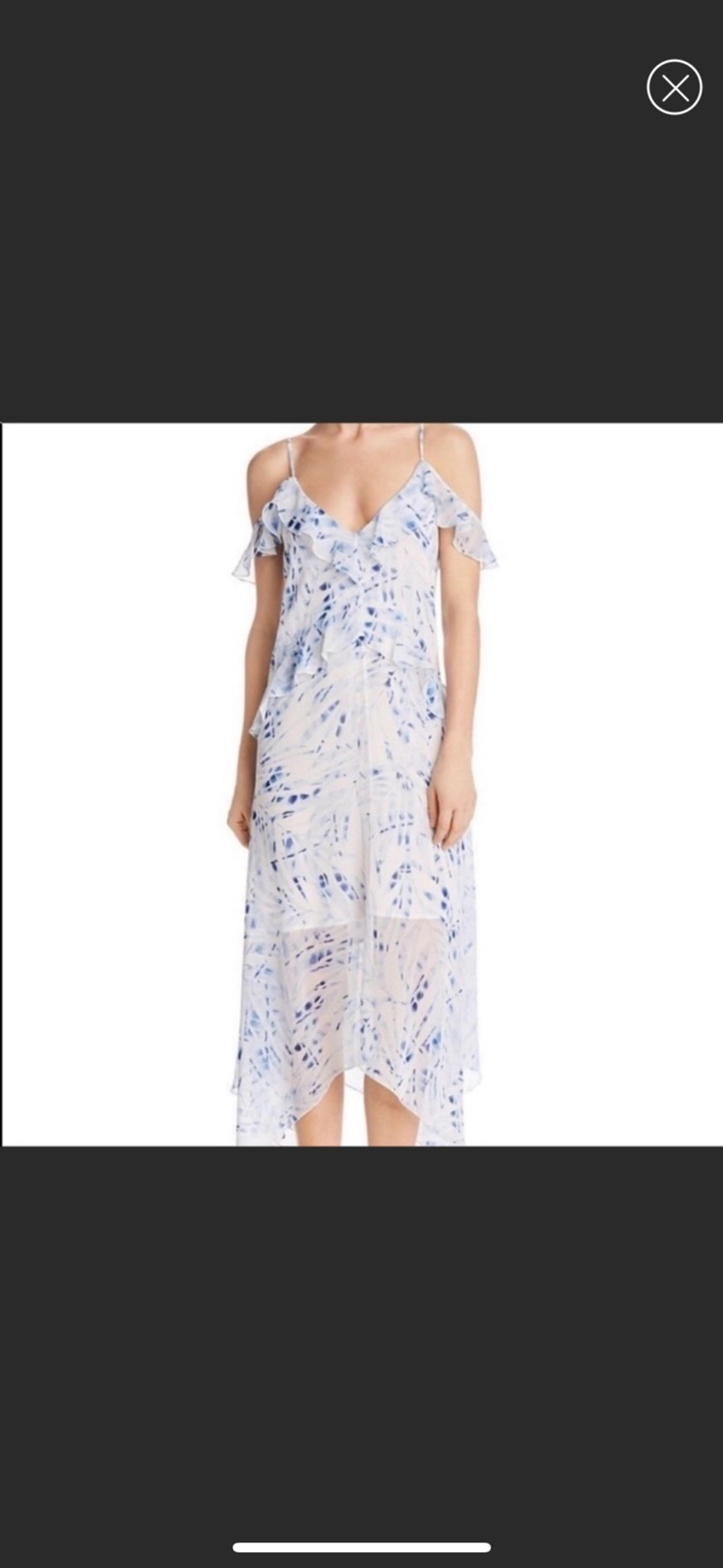 BCBGMAXAZRIA Cold Shoulder Dress, Size L