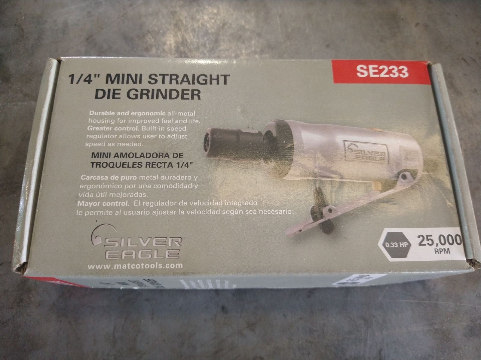 Matco silver eagle 1/4 mini die grinder