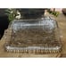 1950s Snack Plates PLATES ONLY Colonial Lady Clear by Anchor Hocking Set of 4