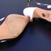 Cloth heels Tory Burch Navy with white polka dots size 5