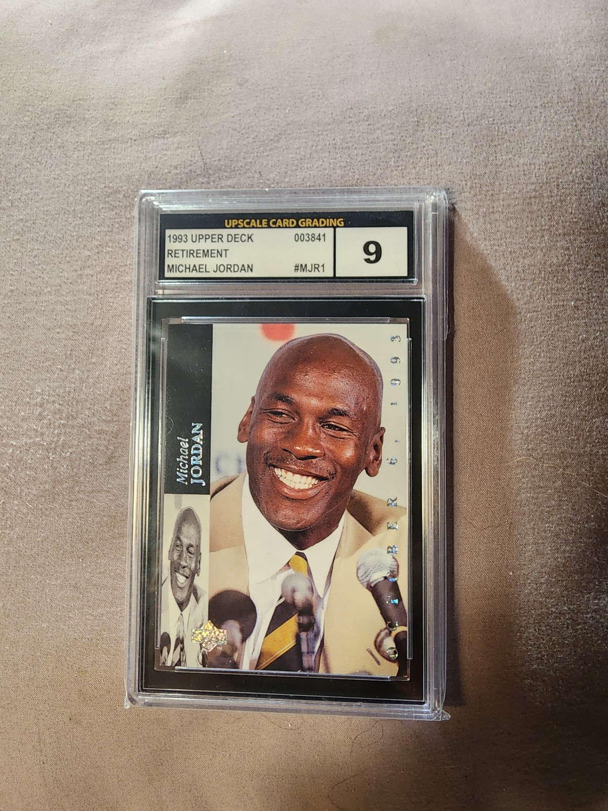 1993-94 Upper Deck SE #MJR1 Michael Jordan Retirement UCG 9 MINT Graded Card