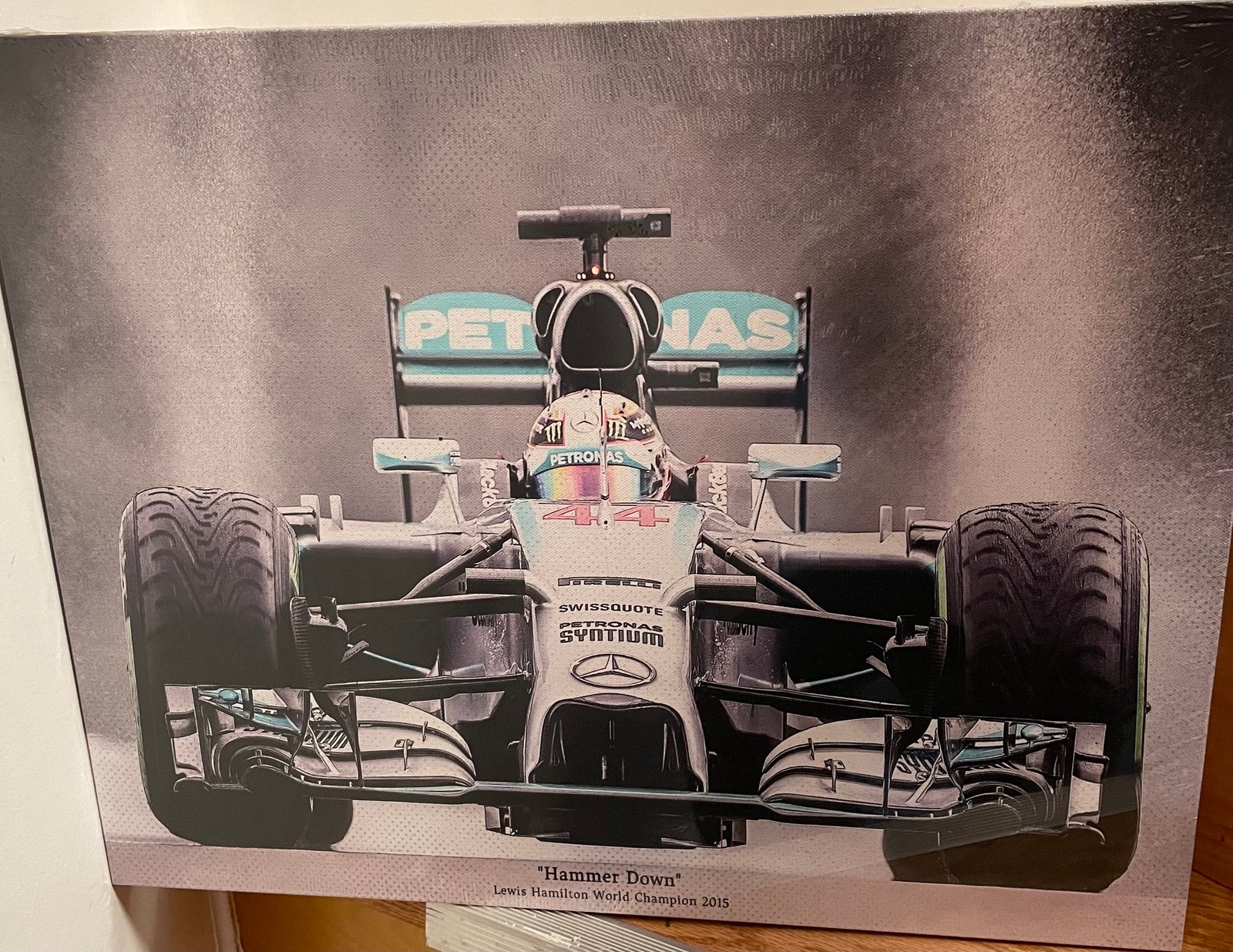 Lewis Hamilton “Hanmer Time “ 2015 world champion canvas