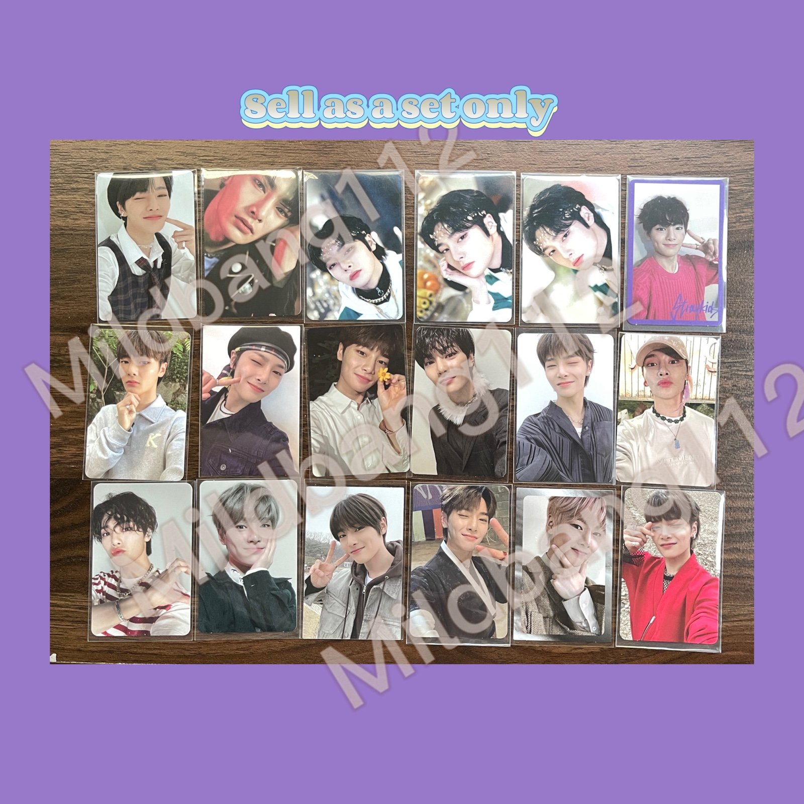 Stray kids jeongin in photocard set