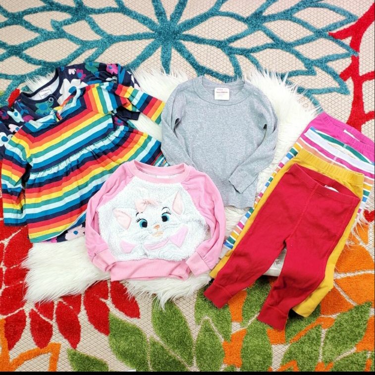 8 Pc. Hanna Andersson Girls Clothes Bund