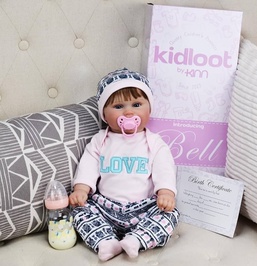 Newborn Baby Girl with Realistic Details & Soft Touch Skin, 17 Long with Movabl